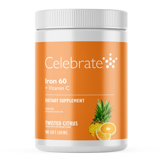 Iron 60 mg + Vitamin C, Soft Chews, Twisted Citrus