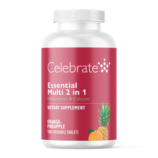 Essential Multi 2 in 1 Multivitaminico con Calcio, Masticabile