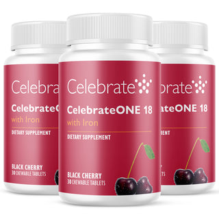 CelebrateONE 18 Multivitaminico bariatrico una volta al giorno con Ferro, Masticabile