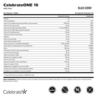 CelebrateONE 18 Multivitaminico bariatrico una volta al giorno con Ferro, Masticabile