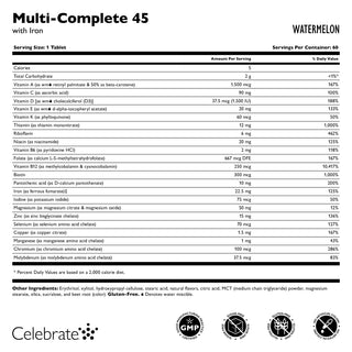 Multi-Complete 45 Bariatrisches Multivitamin mit Eisen, Kautabletten