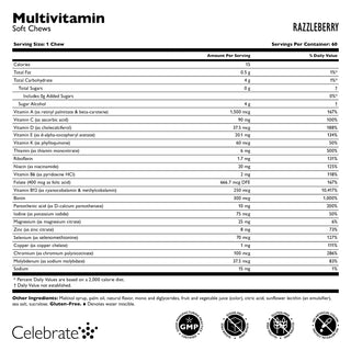 Multivitaminico bariatrico senza Ferro, Masticatori morbidi