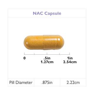 NAC (N-Acétyl Cystéine), 600mg, Capsules