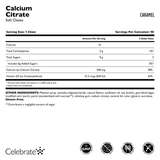 Kalziumzitrat, Kaubonbons / Soft Chews
