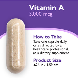Vitamine A 3.000mcg (10.000 IU), Gélules