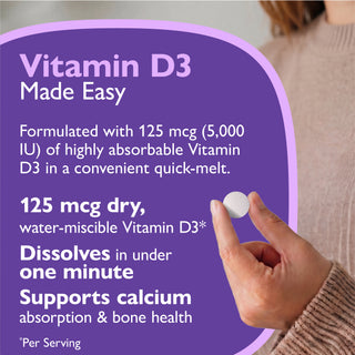 Vitamina D3 125mcg (5.000 UI), Fusione rapida, Orange