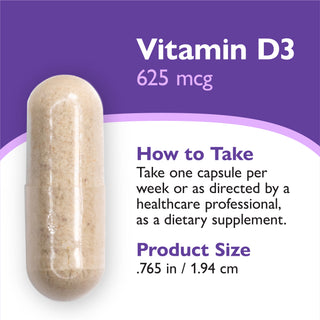 Vitamina D3 625mcg (25.000 UI), Capsule