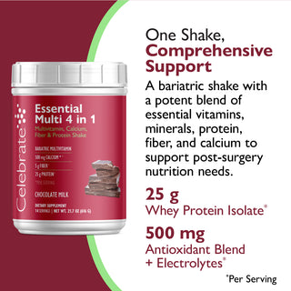 Essential Multi 4 in 1 Multivitaminico con Calcio + Proteine, Polvere
