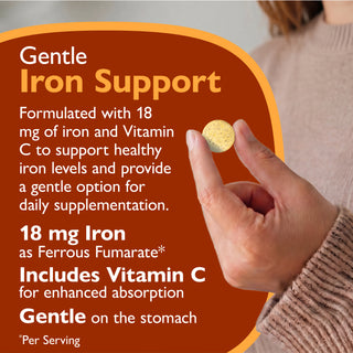 Eisen 18 mg + Vitamin C, Kautabletten, Orange