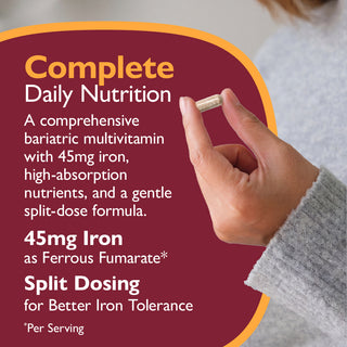 Multi-Complete 45 Bariatric Multivitaminico con Ferro, Capsule