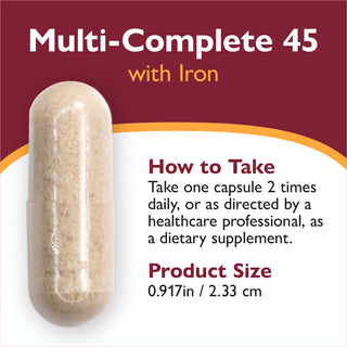Multi-Complete 45 Bariatric Multivitaminico con Ferro, Capsule