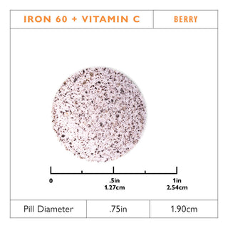 Fer 60 mg + Vitamine C A mâcher Comprimés, Berry 