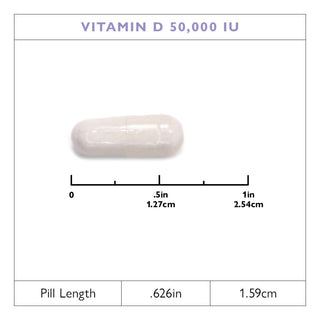 Capsules de Vitamine D3 1,250 mcg (50.000 UI) 